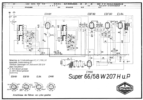 Sonra Super 66/58 W207P; Stern-Radio (ID = 1250377) Radio