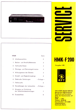HMK-F200; Stern-Radio Berlin, (ID = 2973788) Misc