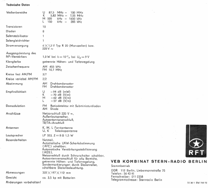 Stern Elite 2000 R155; Stern-Radio Berlin, (ID = 788512) Radio