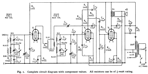 Three Valve TRF radio Kit ; Stern Radio Ltd., (ID = 1844957) Radio