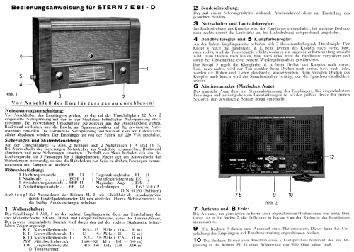 Stern 7E81-D; Stern-Radio Rochlitz (ID = 2016584) Radio