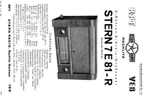 Stern 7E81R; Stern-Radio Rochlitz (ID = 2016796) Radio