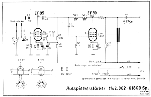 Aufspielverstärker AV1; Stern-Radio Rochlitz (ID = 1145273) Ampl/Mixer