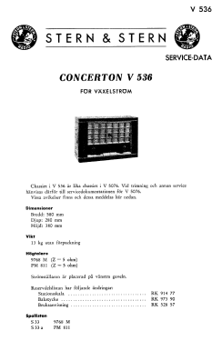 Concerton Cambridge V536; Stern & Stern (ID = 2739628) Radio