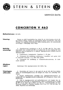 Concerton V463; Stern & Stern (ID = 2738624) Radio