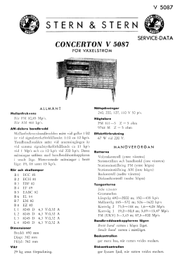 Concerton V5087; Stern & Stern (ID = 2735407) Radio