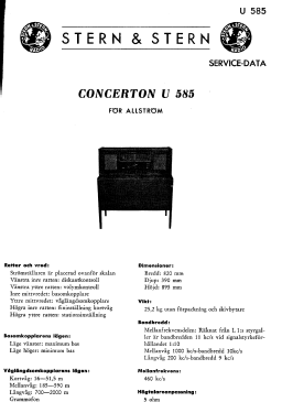 U585; Stern & Stern (ID = 2727940) Radio