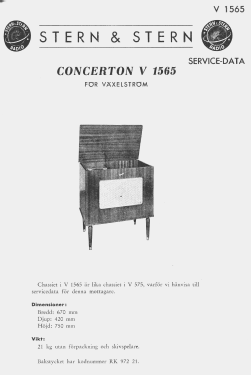 V1565; Stern & Stern (ID = 2727679) Radio