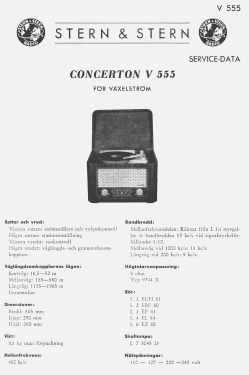 V555; Stern & Stern (ID = 2727645) Radio