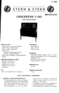 V585; Stern & Stern (ID = 2727689) Radio