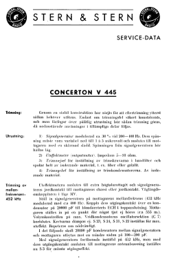 V 445; Stern & Stern (ID = 2738045) Radio