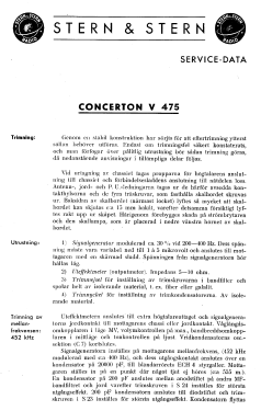 V 475; Stern & Stern (ID = 2737620) Radio