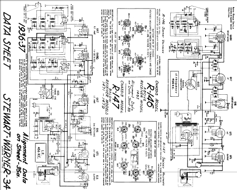 1465 Ch= R-146; Stewart Warner; (ID = 579217) Radio