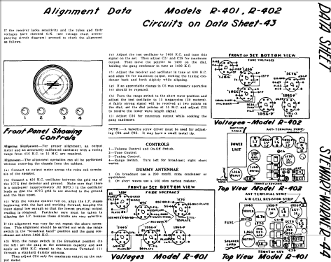 Calais IV Ch= R-401; Stewart Warner; (ID = 570513) Radio