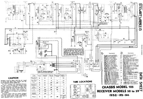 Ch= 105 series; Stewart Warner; (ID = 578476) Radio