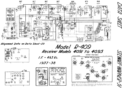 Ch= R-409 series; Stewart Warner; (ID = 567910) Radio