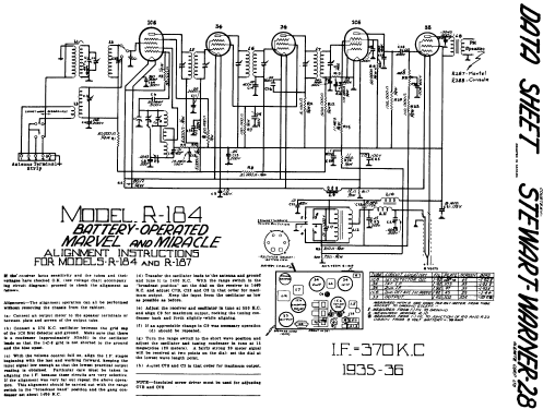 Miracle Ch= R-187; Stewart Warner; (ID = 578449) Radio