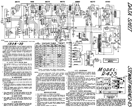 R-425 ; Stewart Warner; (ID = 569772) Radio