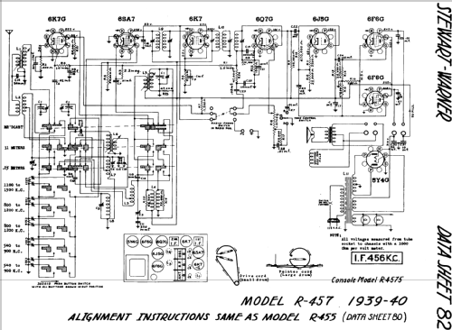 R-4575 Ch= R-457; Stewart Warner; (ID = 570687) Radio