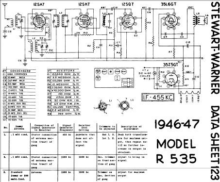 R-535 ; Stewart Warner; (ID = 576211) Radio