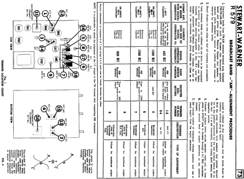 R-579 ; Stewart Warner; (ID = 577465) Radio