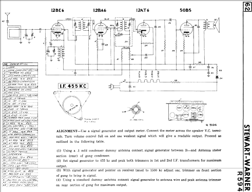 R-594 ; Stewart Warner; (ID = 577478) Radio