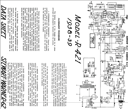 Roderick R-4215 Ch= R-421; Stewart Warner; (ID = 569779) Radio