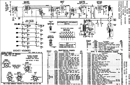 010-52 series chassis; Stewart Warner Corp. (ID = 524413) Radio