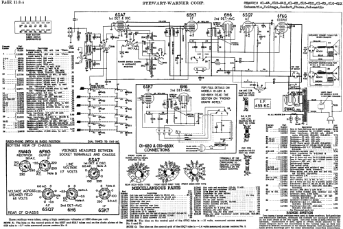 010-6A7X Ch= 010-6AX; Stewart Warner Corp. (ID = 531263) Radio