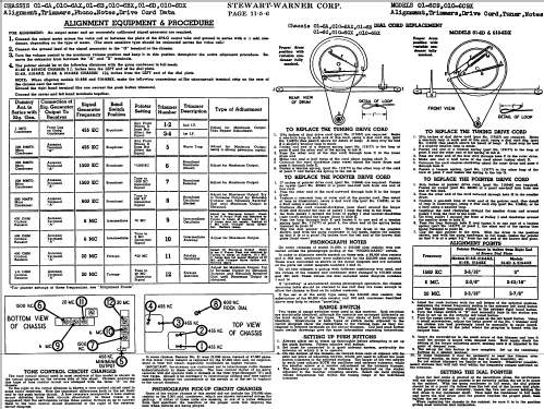 010-6CX series chassis; Stewart Warner Corp. (ID = 530780) Radio