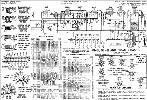 010-81 series chassis; Stewart Warner Corp. (ID = 527882) Radio