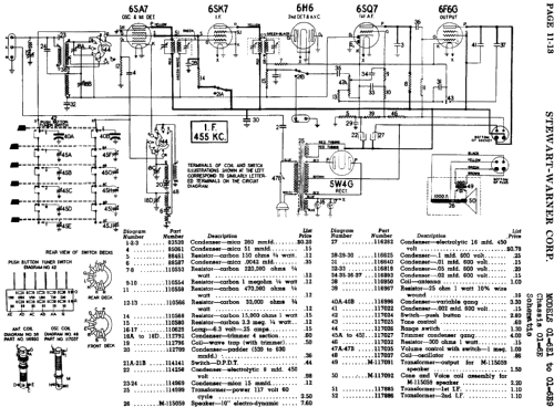 01-6E1 Ch= 01-6E; Stewart Warner Corp. (ID = 531649) Radio