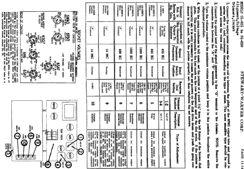 01-6E series chassis; Stewart Warner Corp. (ID = 531648) Radio