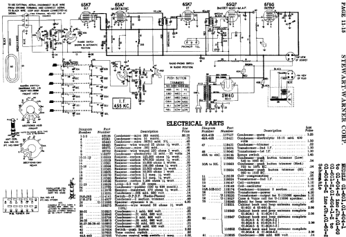 01-6G4-5Z Ch= 01-6G-Z; Stewart Warner Corp. (ID = 532137) Radio