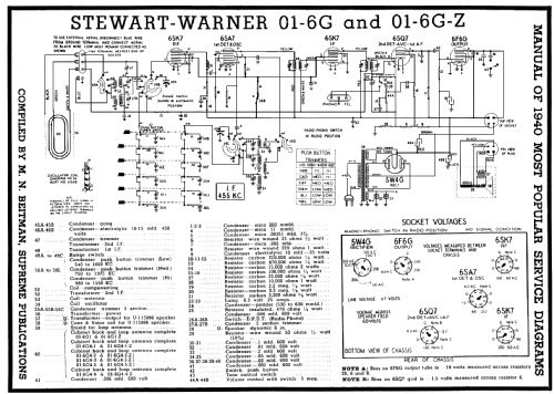 01-6G-Z series chassis; Stewart Warner Corp. (ID = 61857) Radio