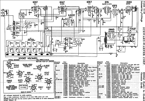 01-8A2 Ch= 01-8A; Stewart Warner Corp. (ID = 532860) Radio