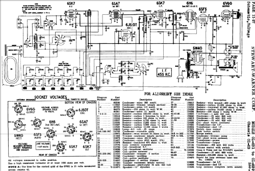 01-8B3 Ch= 01-8B; Stewart Warner Corp. (ID = 532898) Radio