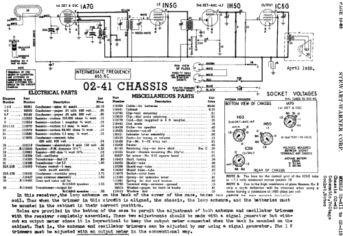 02-412 Ch= 02-41; Stewart Warner Corp. (ID = 528787) Radio