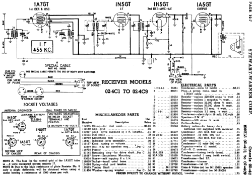 02-4C5 Ch= 02-4C; Stewart Warner Corp. (ID = 535536) Radio