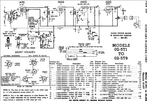 02-5T2 Ch= 02-5T; Stewart Warner Corp. (ID = 535590) Radio