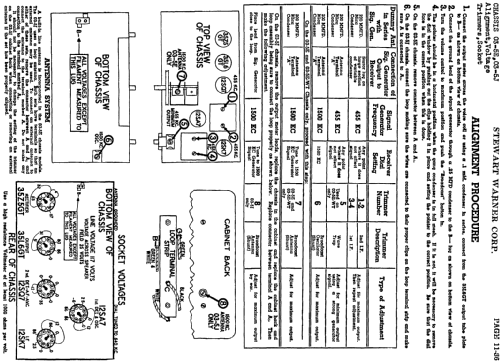 03-5E series chassis; Stewart Warner Corp. (ID = 534009) Radio