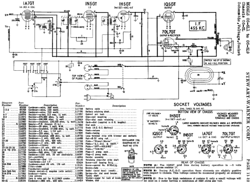 05-5L7 Ch= 05-5L; Stewart Warner Corp. (ID = 532308) Radio