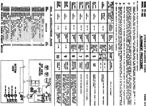 07-5EX chassis; Stewart Warner Corp. (ID = 549035) Radio