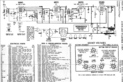 07-631 Ch= 07-63; Stewart Warner Corp. (ID = 528953) Radio