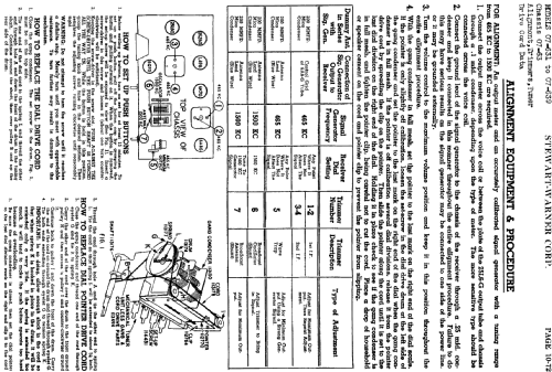 07-63 series chassis; Stewart Warner Corp. (ID = 528952) Radio