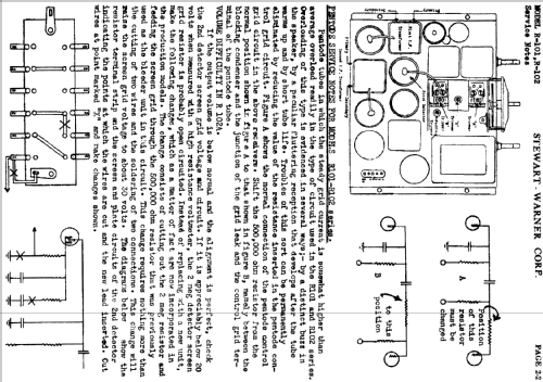 101 series chassis; Stewart Warner Corp. (ID = 495159) Radio