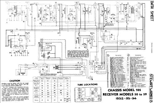 105 series chassis; Stewart Warner Corp. (ID = 499094) Radio