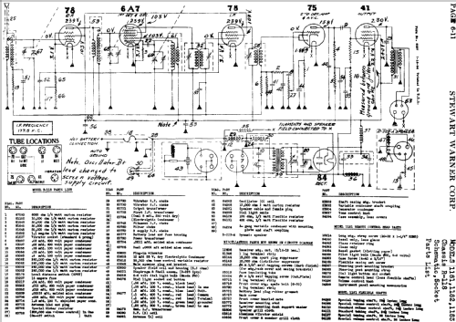 1181 Ch= R-118; Stewart Warner Corp. (ID = 500794) Car Radio