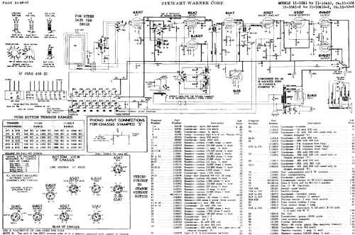 11-10A-Z series chassis; Stewart Warner Corp. (ID = 537941) Radio