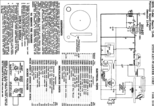 11-2A Chassis; Stewart Warner Corp. (ID = 536663) Reg-Riprod